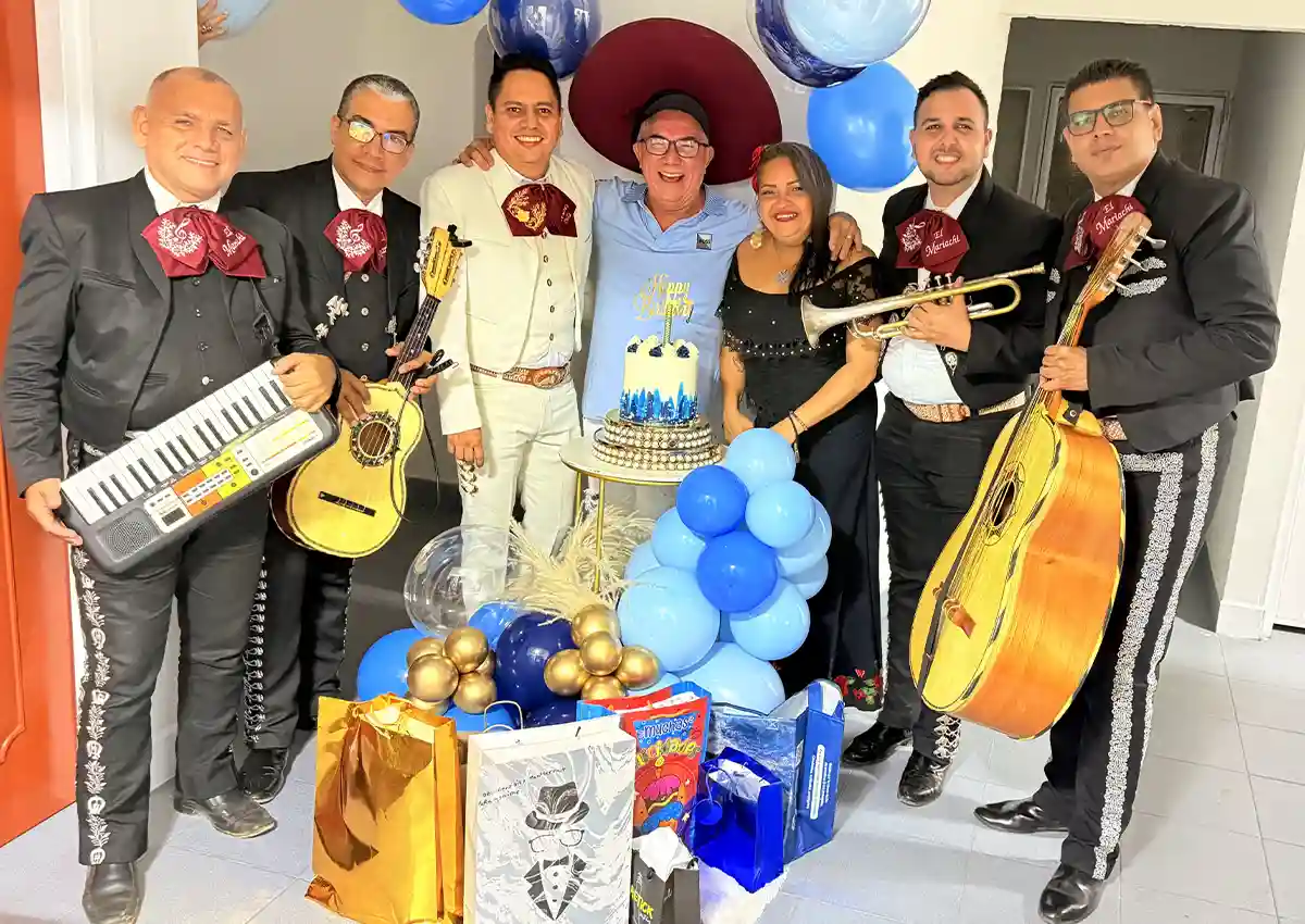 Mariachi Trompeta de Oro en el cumpleaños número 60 de un padre de familia en Cúcuta